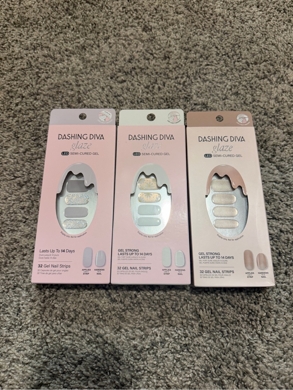Dashing Diva Gel Nail Strips (5 pack)- Neutral & Pink Sets